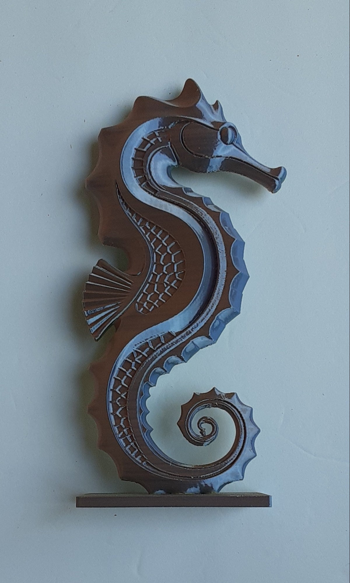 Color Shift Seahorse Sculpture