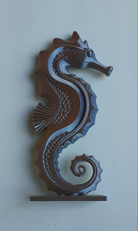 Color Shift Seahorse Sculpture