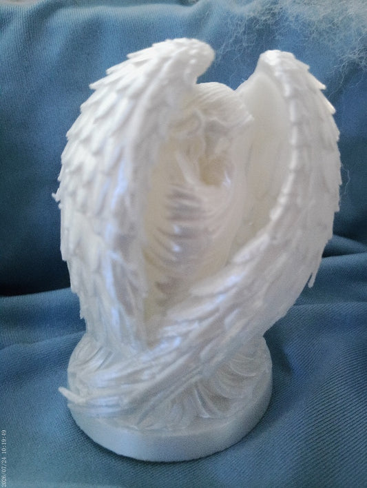 Angel Figurine with Removable Wings — 3D Printed Handmade Décor