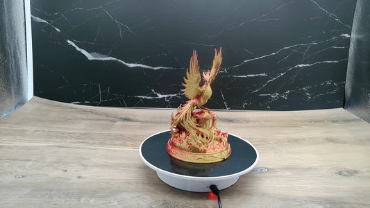 Phoenix Sculpture – Handmade 3D Printed in Silk Filament
