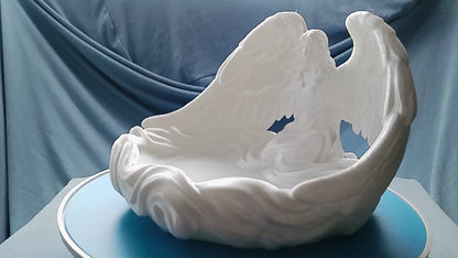 Angel Wings Trinket Tray — 3D Printed Handmade Décor